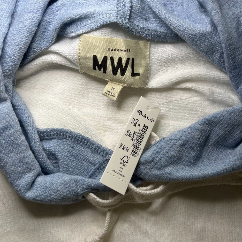 BRAND NEW | Madewell | MWL Madewell Skyterry Hooded Sweatshirt | MEDIUM - Picture 4 of 6